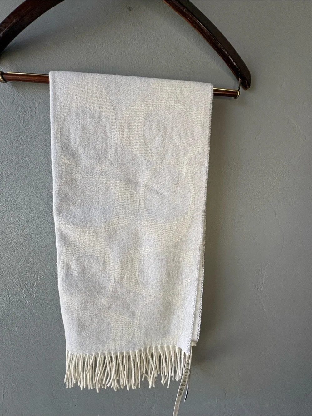 NWT Coach F77673 Signature C Muffler Wool Silk Cashmere Scarf
